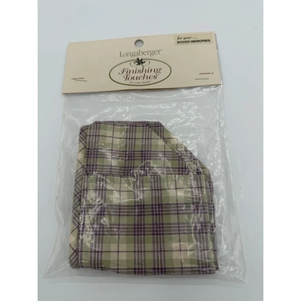 🧺 Longaberger Homestead Woven Memories Stand Up Basket Liner ONLY 🌿 NOS‎